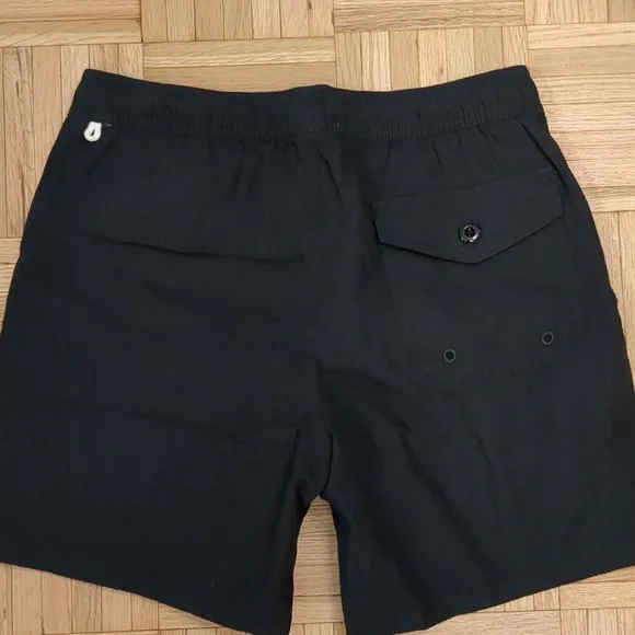 JCrew Black Seersucker Swim Trunks NWT - Picture 3 of 3